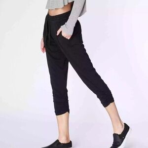 MOVING SALE Bobi black ruched ankle pants